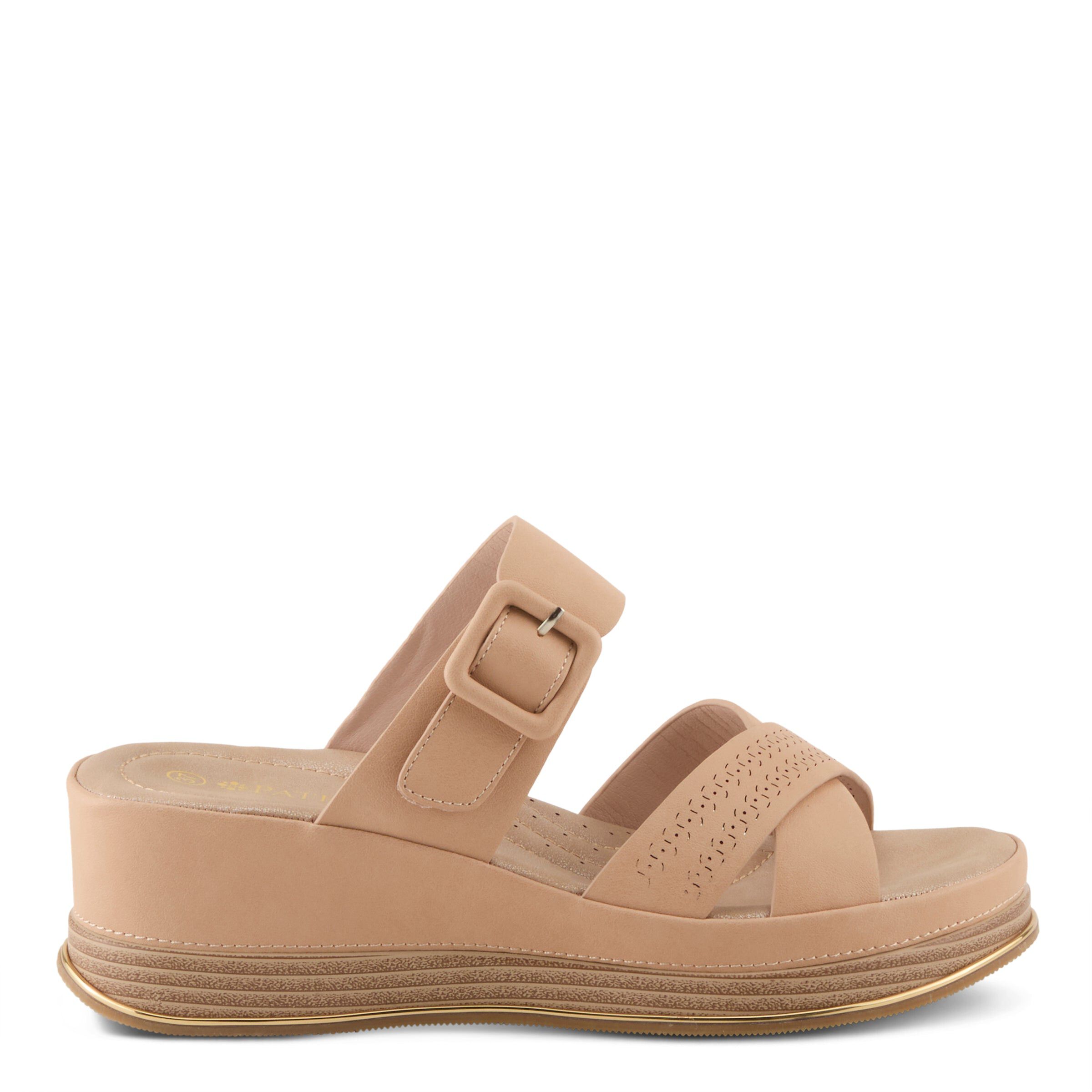 Cattaneo Wedge Sandal, BEIGE, alternate image number 4