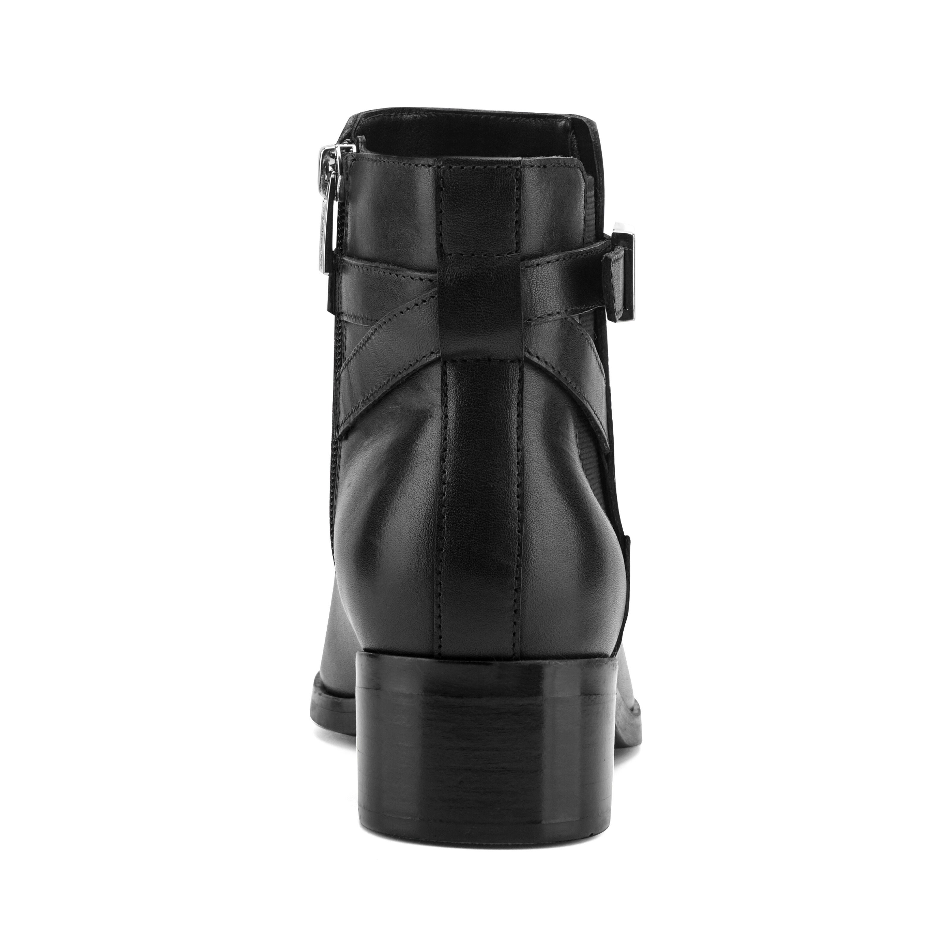 Teegan Dress Plain Toe Side Gore Booties, BLACK, alternate image number 2