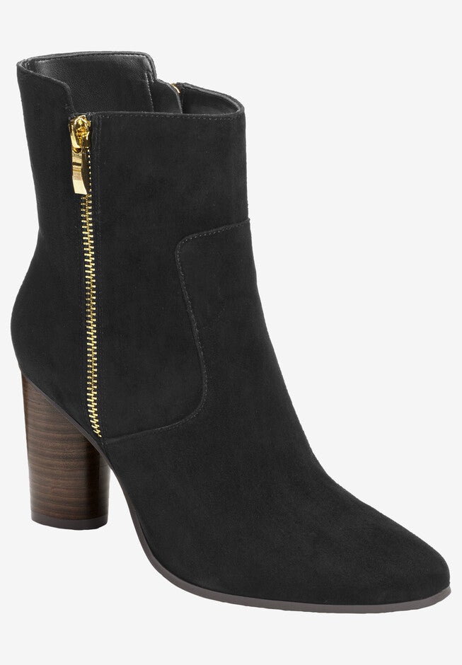 Asset Bootie by Aerosoles®, BLACK SUEDE, hi-res image number null