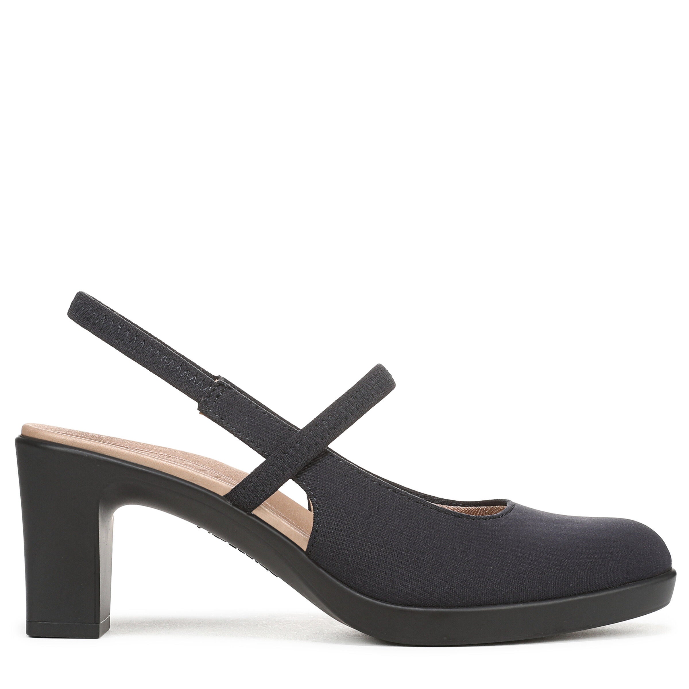 Evoke Slingback, LUX NAVY FABRIC, alternate image number 3