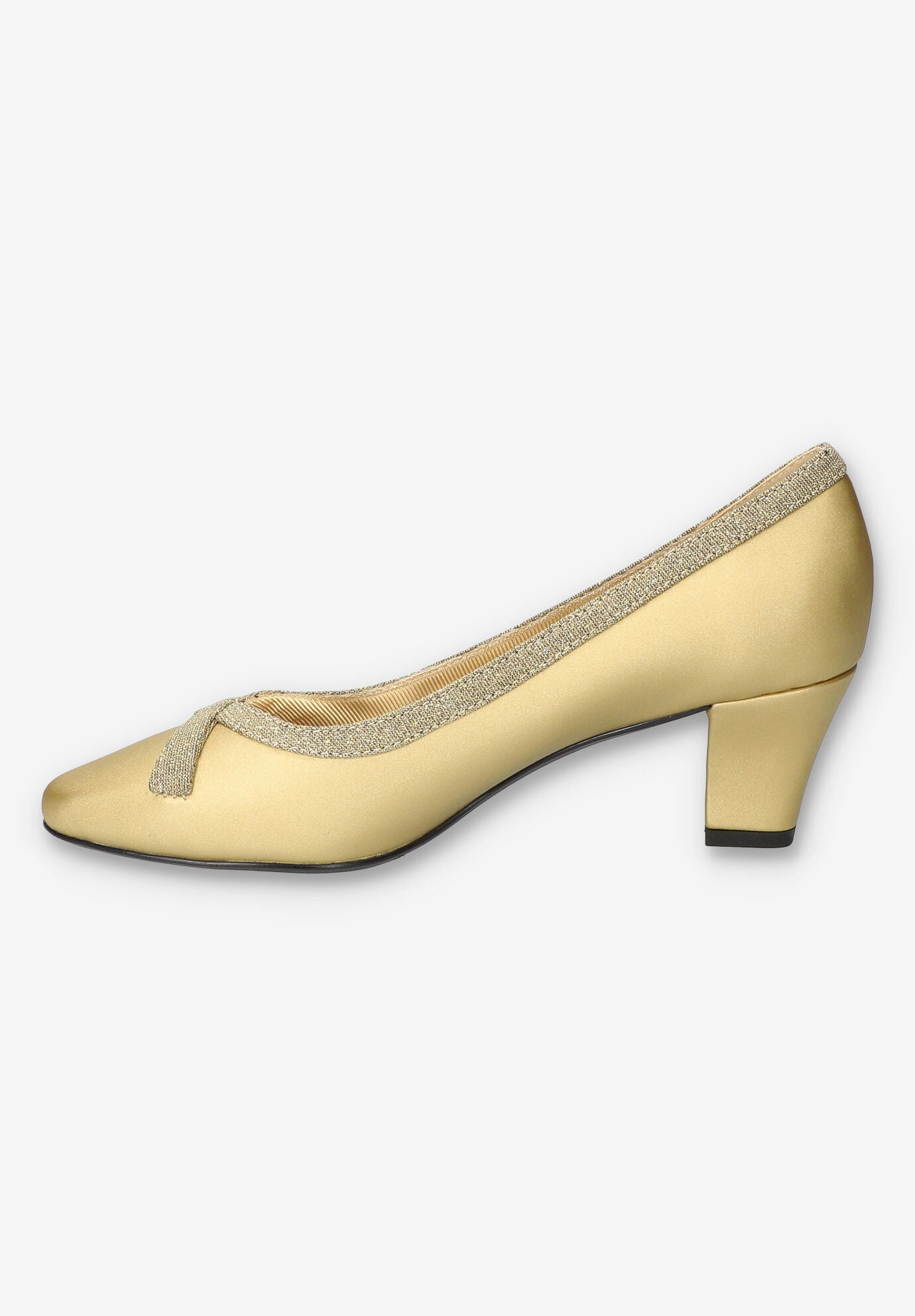Kata Pump, GOLD SATIN, alternate image number 4