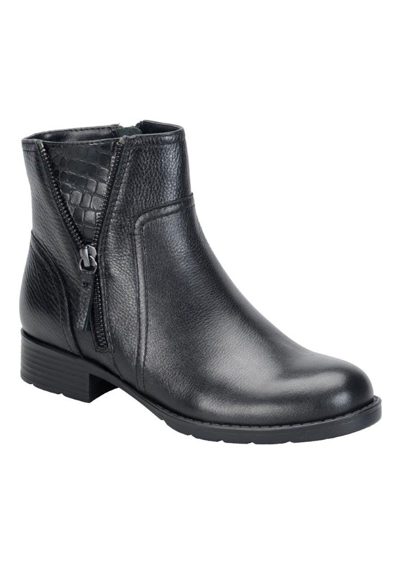 Val Booties by Comfortvia&reg;, BLACK, hi-res image number 0