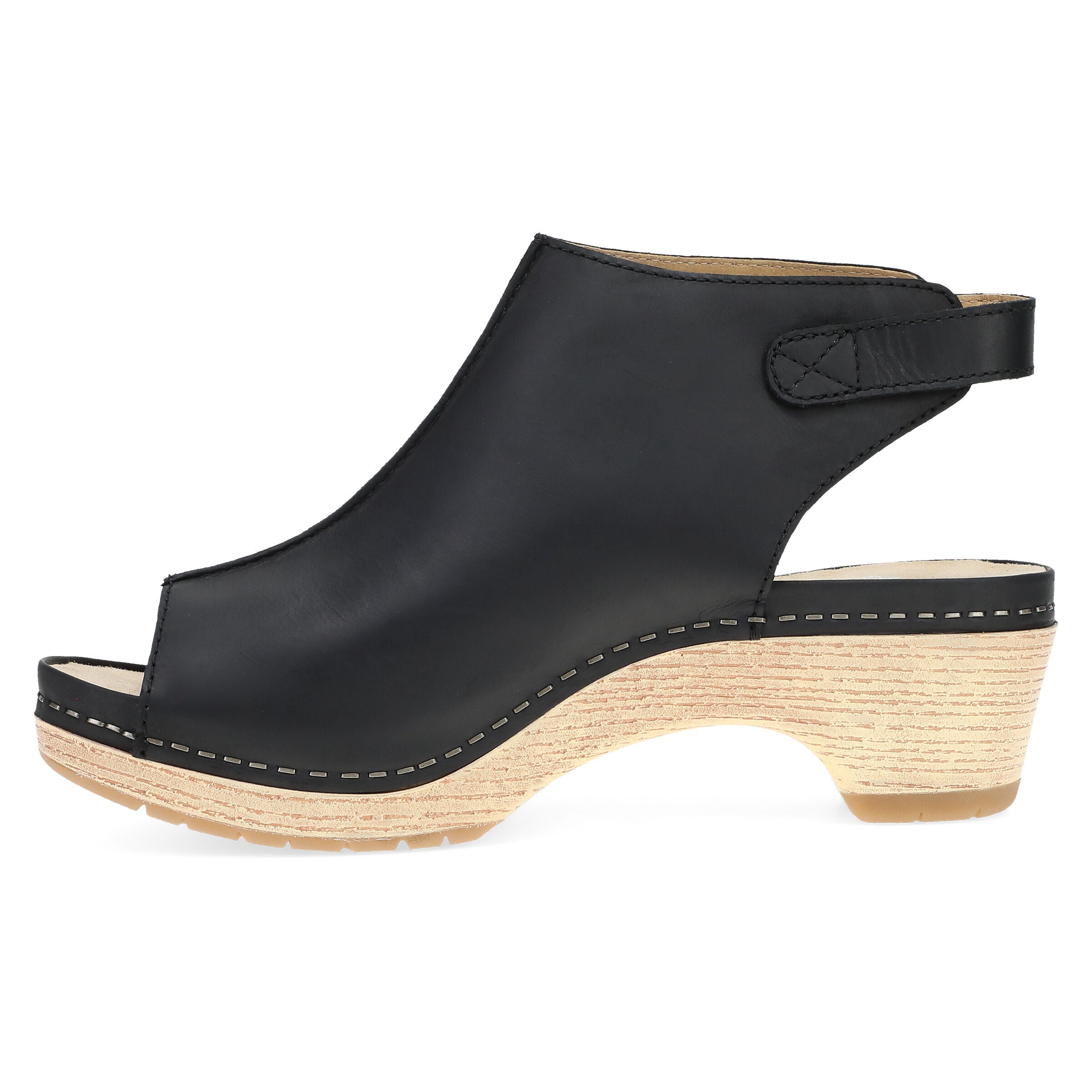 Lizzy Pull Up Sandal, BLACK, alternate image number 6