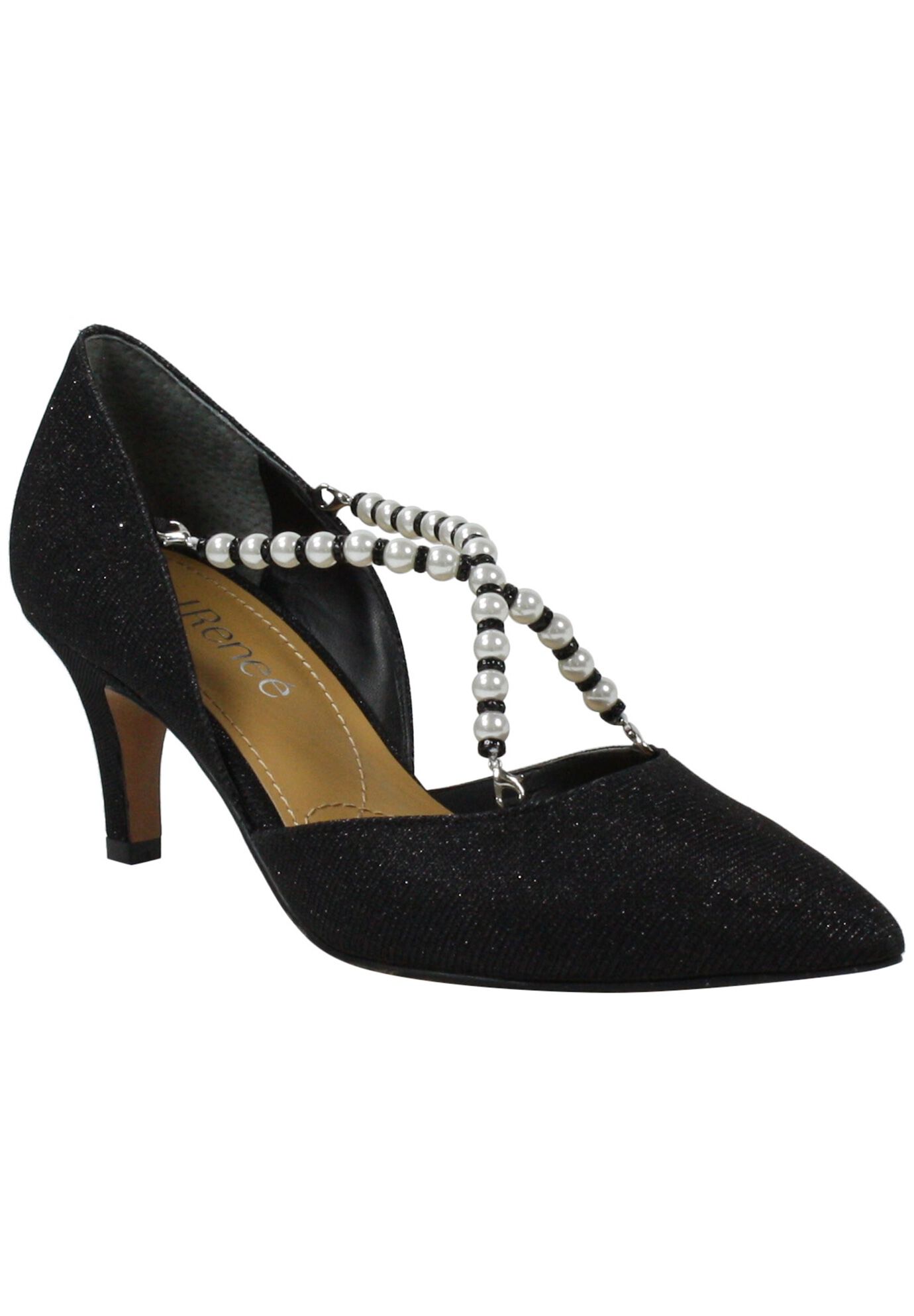 Zayna Pump , BLACK GLITTER, hi-res image number 0