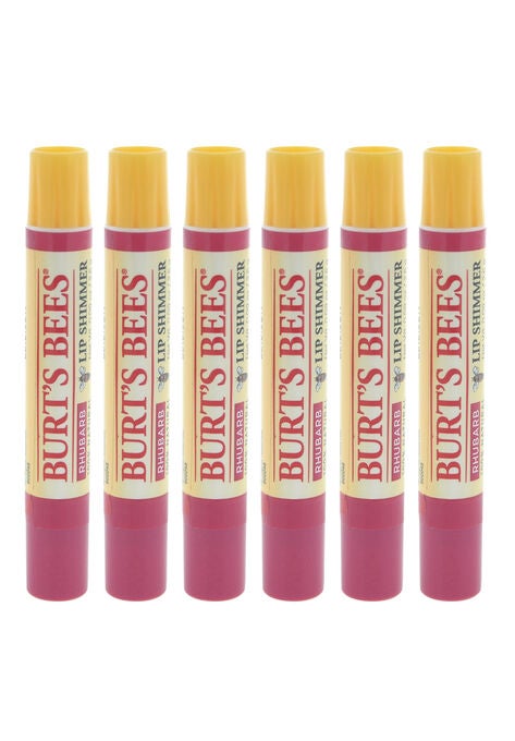 Burts Bees Lip Shimmer 6Pk, RHUBARB, hi-res image number null