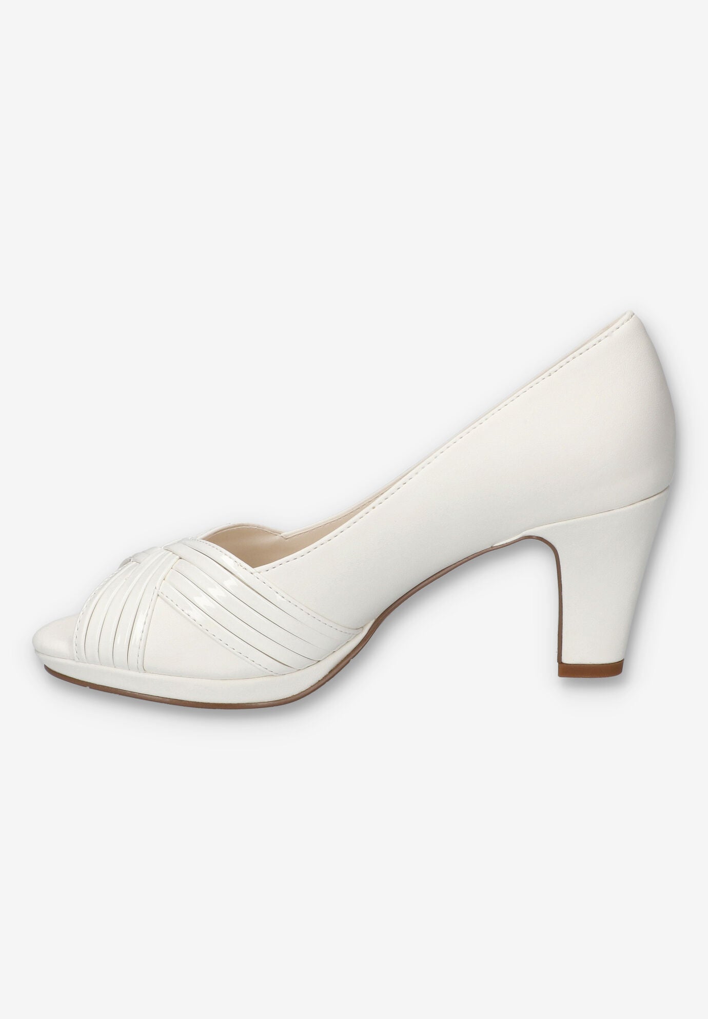 Lavish Platform Pump, WHITE, alternate image number 4