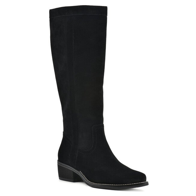 Altitude Wide Calf Tall Shaft Boot, BLACK SUEDE, hi-res image number 0