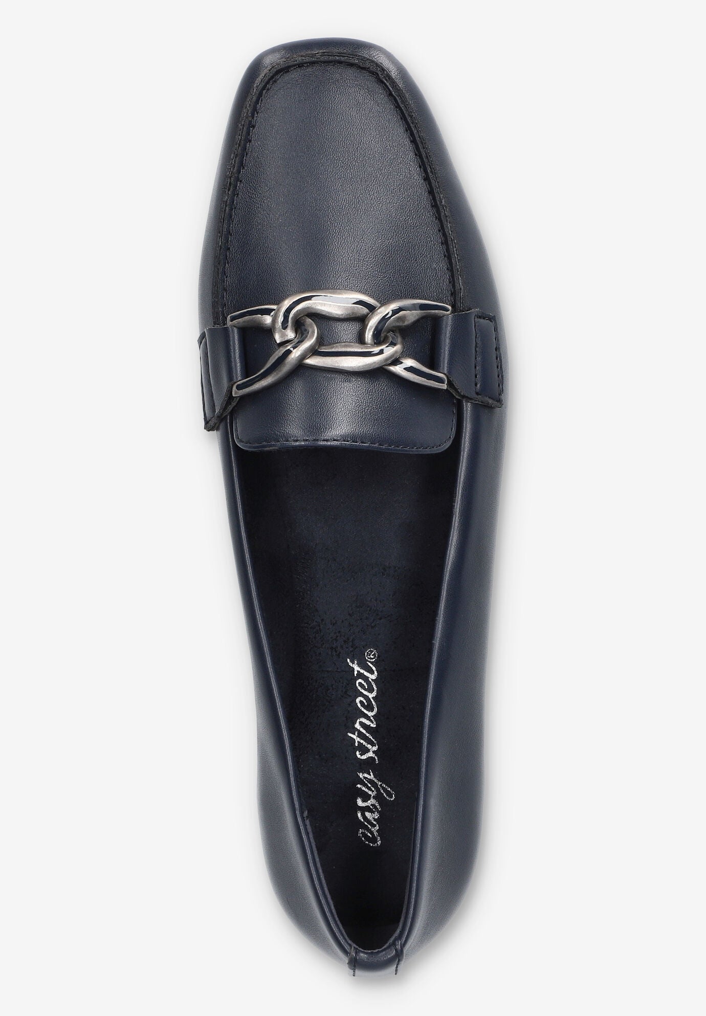 Femi Square Toe Flat, NAVY, alternate image number 6