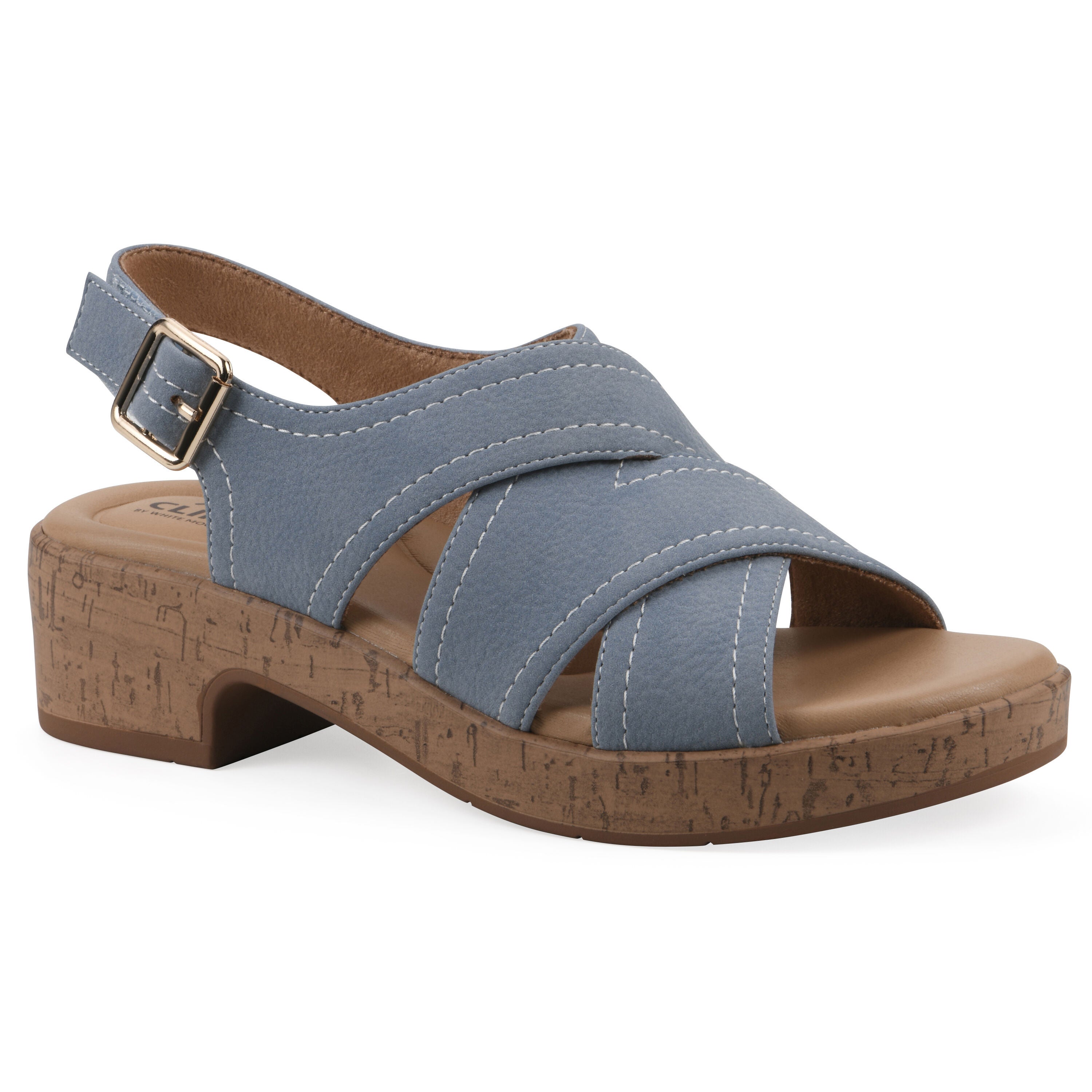 Finnlee Block Heel Sandal, PERIWINKLE NUBUCK, hi-res image number 0