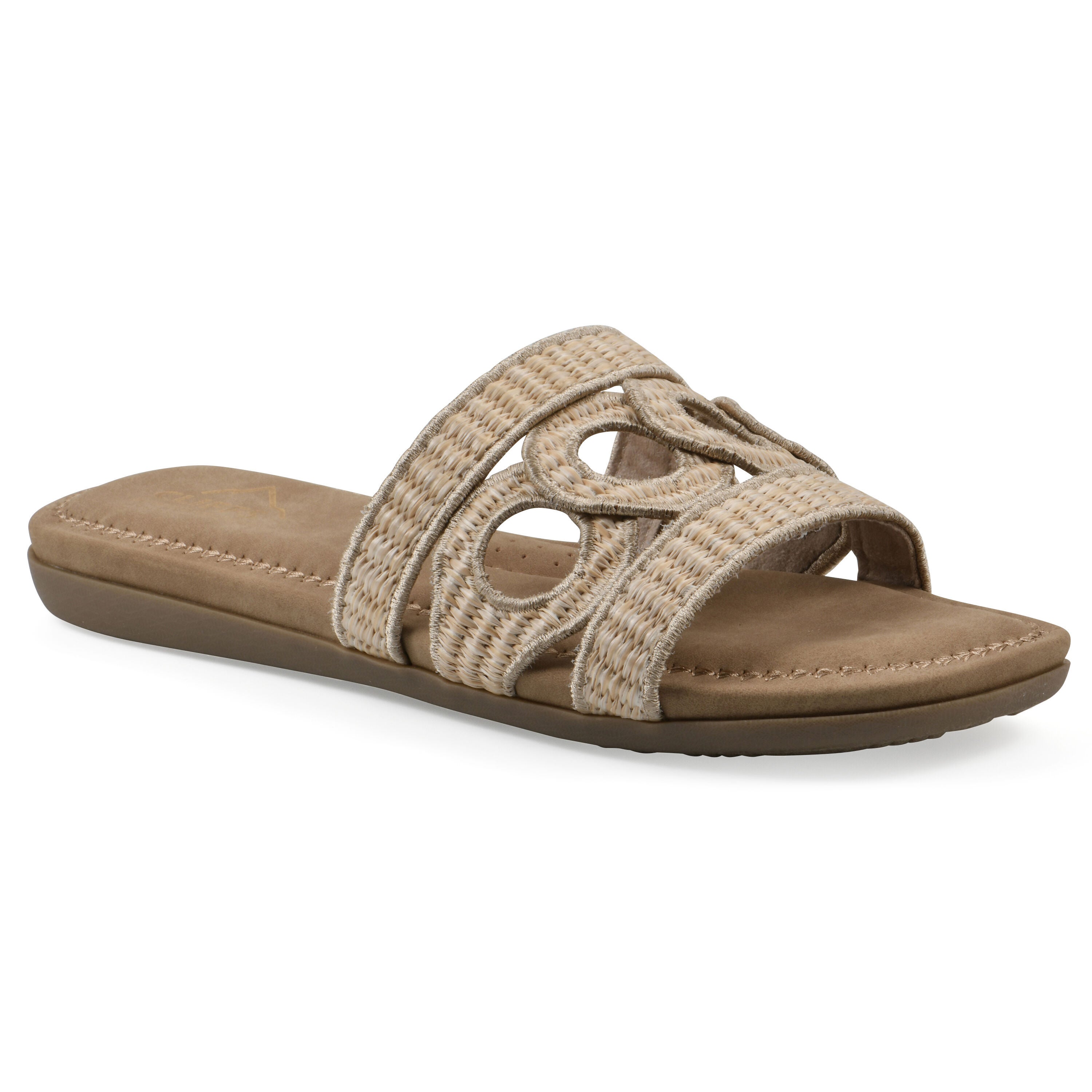 Fraly Slide Sandal, NATURAL RAFFIA, hi-res image number 0