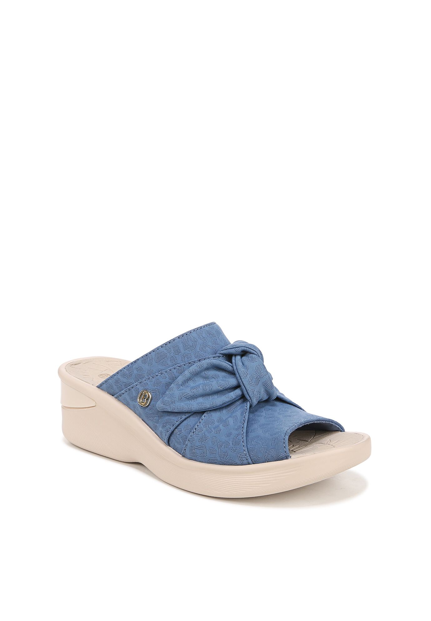 Smile Wedge Sandal, BLUE FABRIC, hi-res image number 0