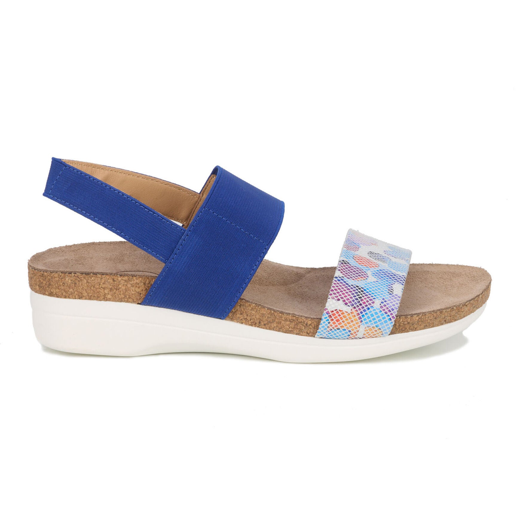 Maeve Stretch Strap Sandal, BLUE WHITE PURPLE, alternate image number 2