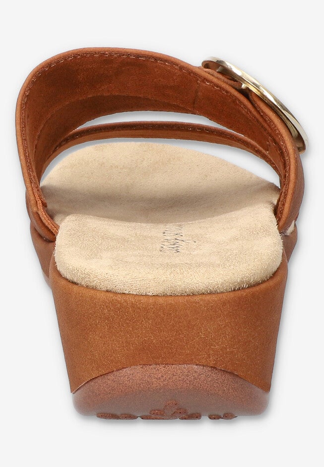 Mina Wedge Sandal, TAN, alternate image number null