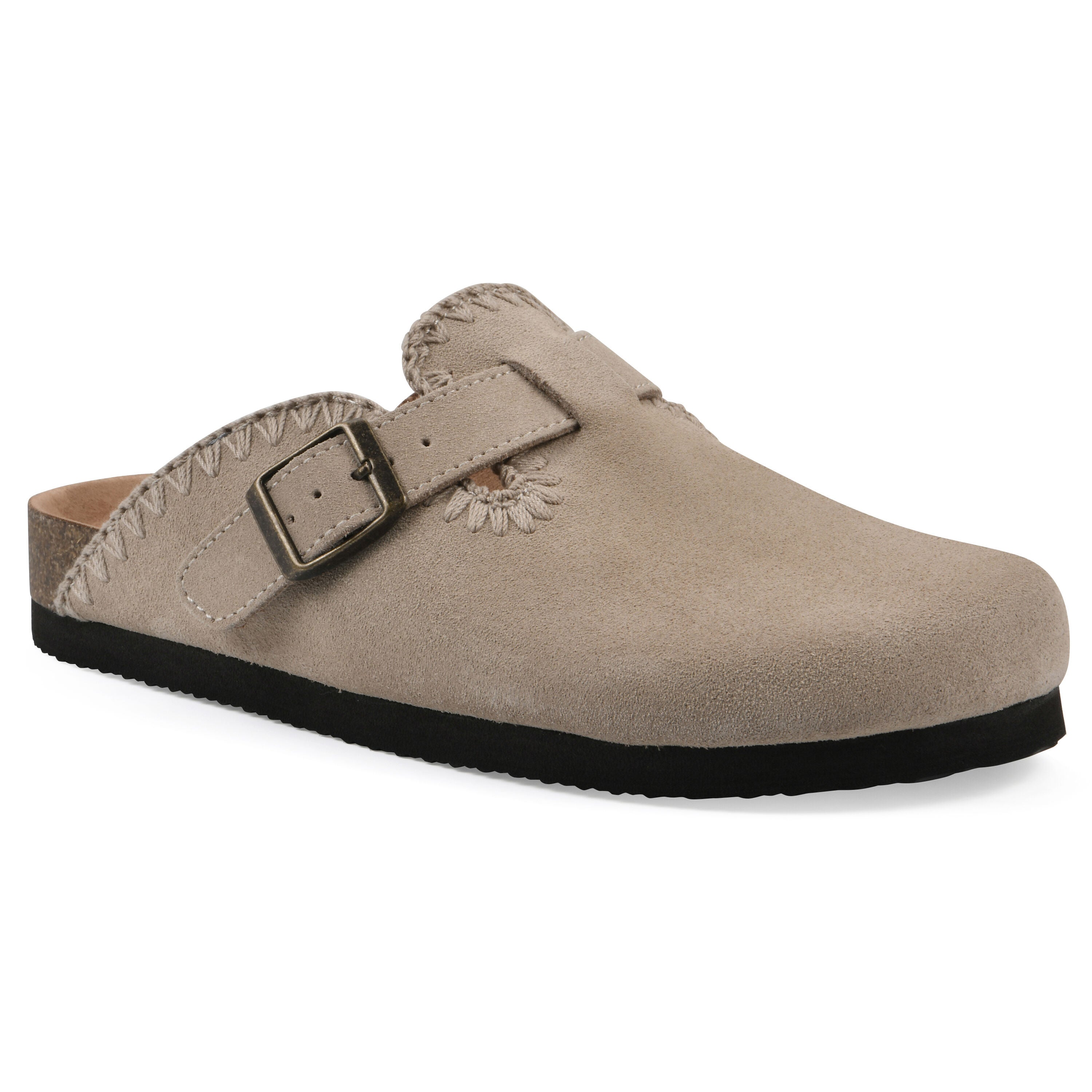 Bendees Footbeds Clog, SANDAL WOOD SUEDE, hi-res image number 0