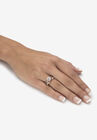 Rose Gold-Plated Silver Ring Cubic Zirconia, , alternate image number 2