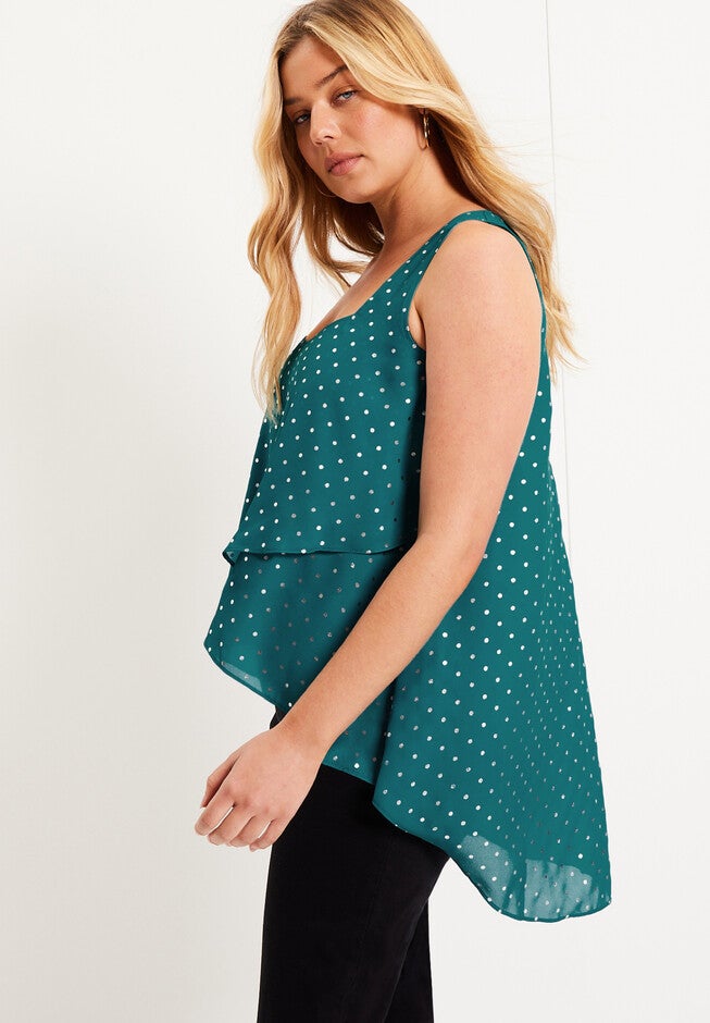 Tiered Georgette Cami, , alternate image number null