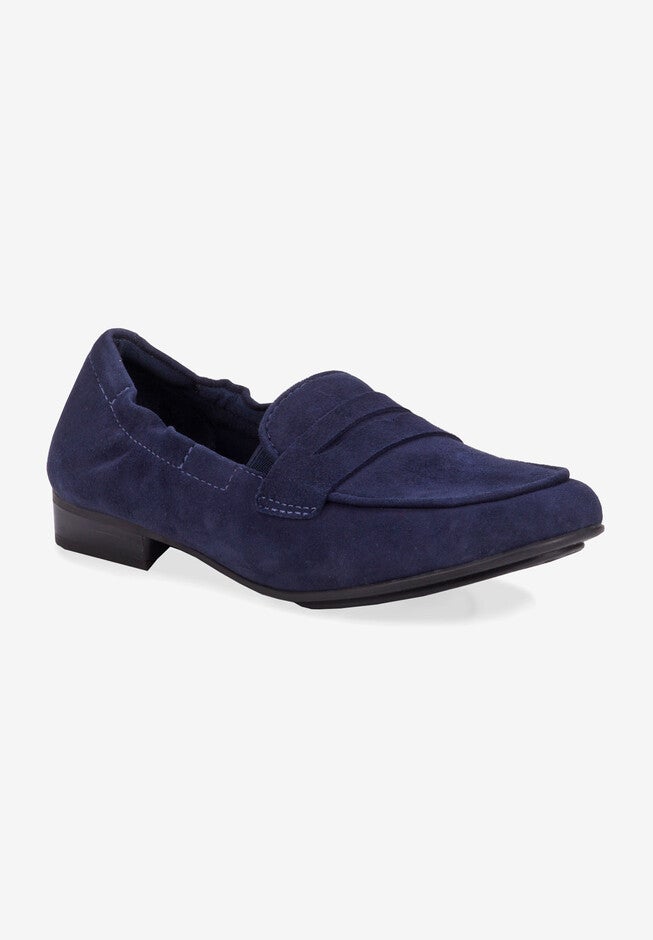 Trish Flat, NAVY KID SUEDE, hi-res image number 0