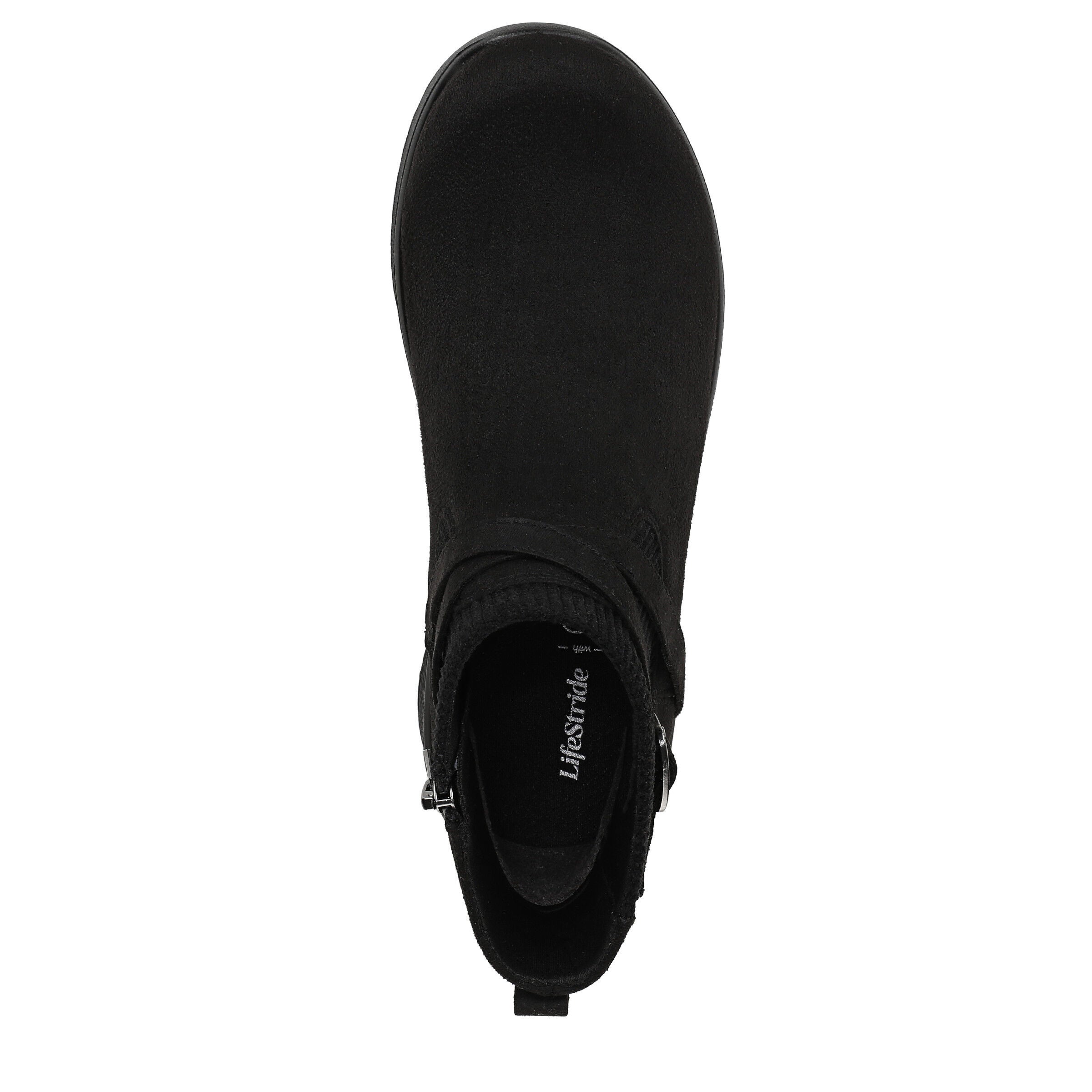 Gates Ankle Bootie, BLACK FABRIC, alternate image number 6