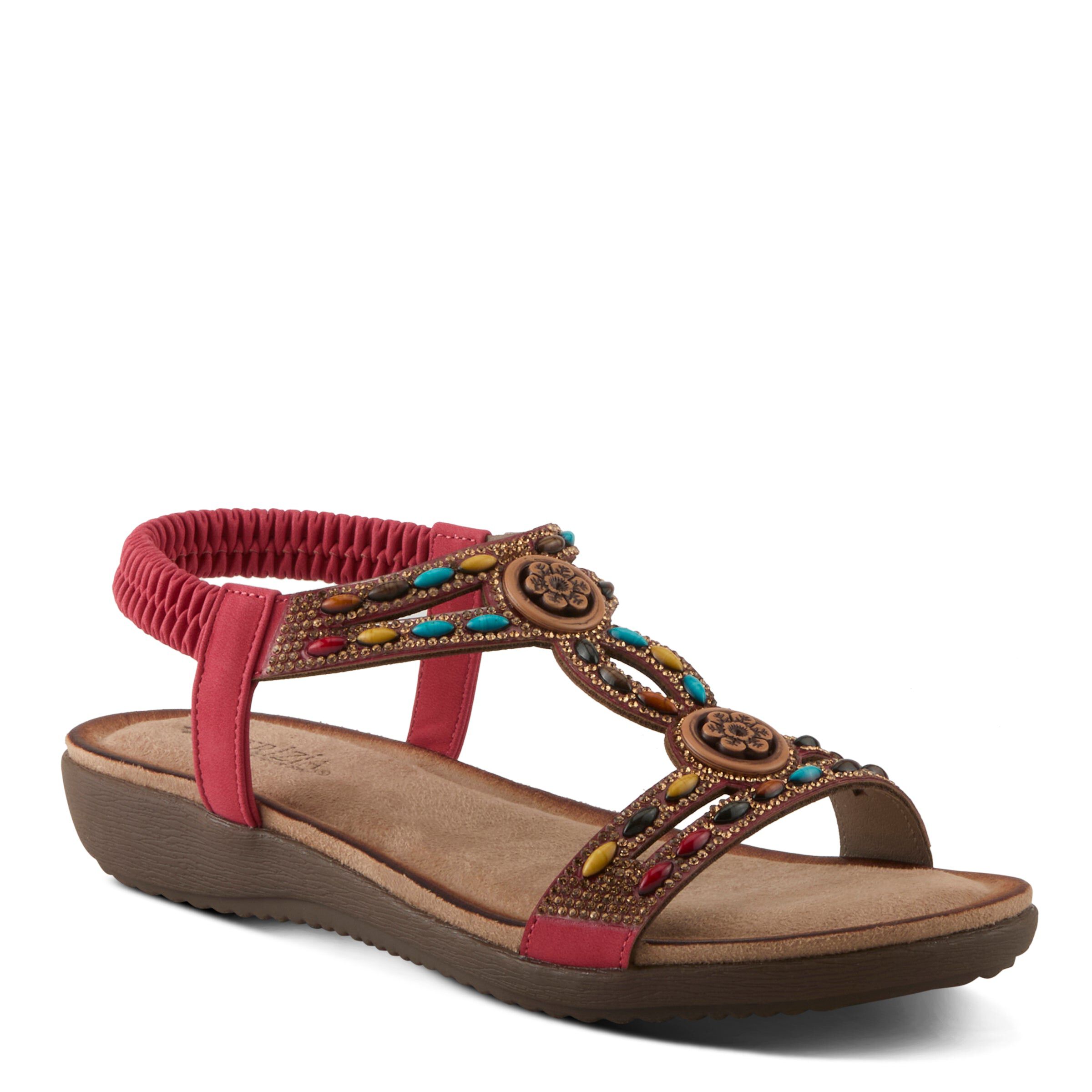 Ponyo Ankle Strap Sandal, RED, hi-res image number 0