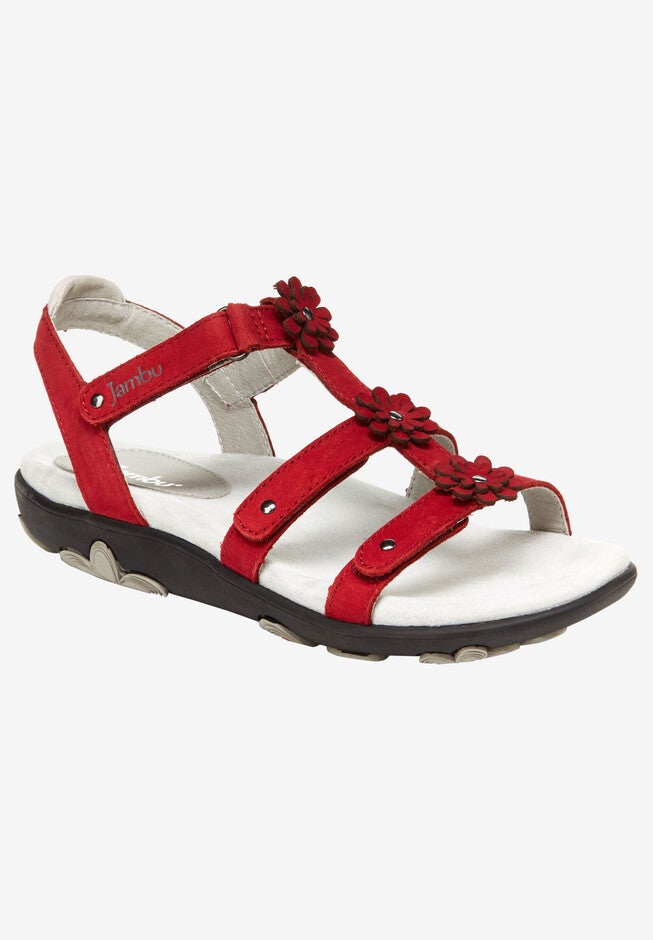 Sunflower Sandal by Jambu®, RED, hi-res image number 0