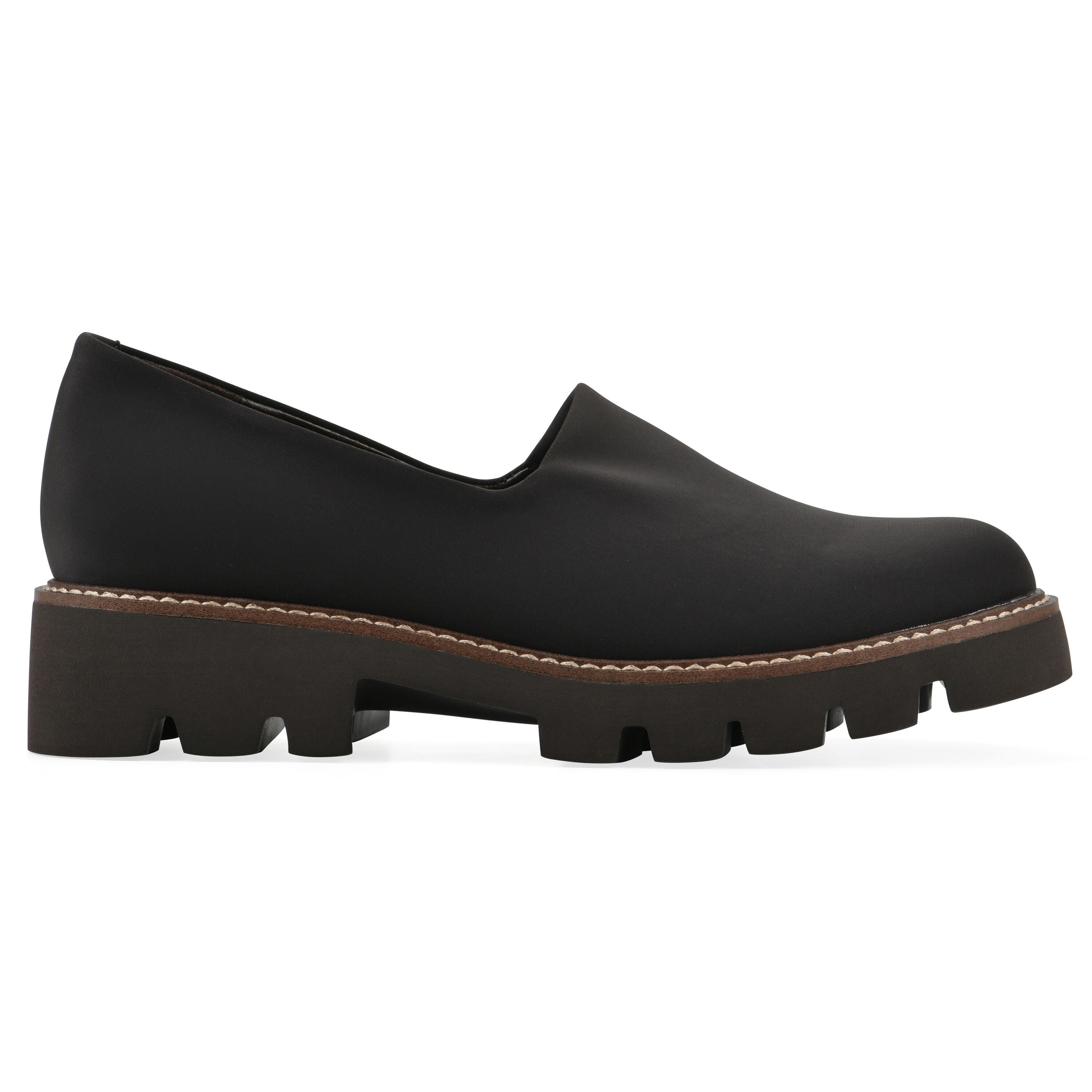 Gianni Lug Sole Flat, BROWN FABRIC, alternate image number 2