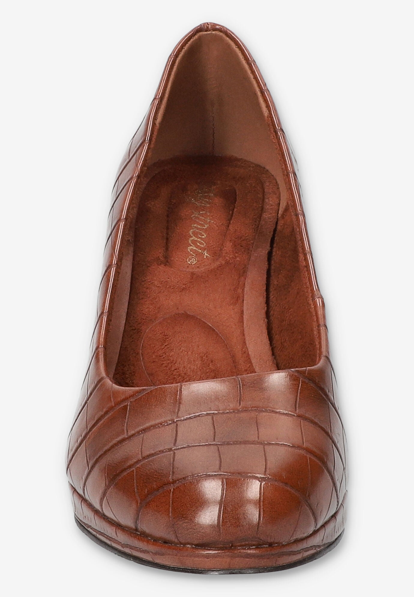 Equinox Platform Pump, TAN CROCO, alternate image number 3