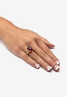 Yellow Gold Plated Simulated Birthstone Ring, , alternate image number null