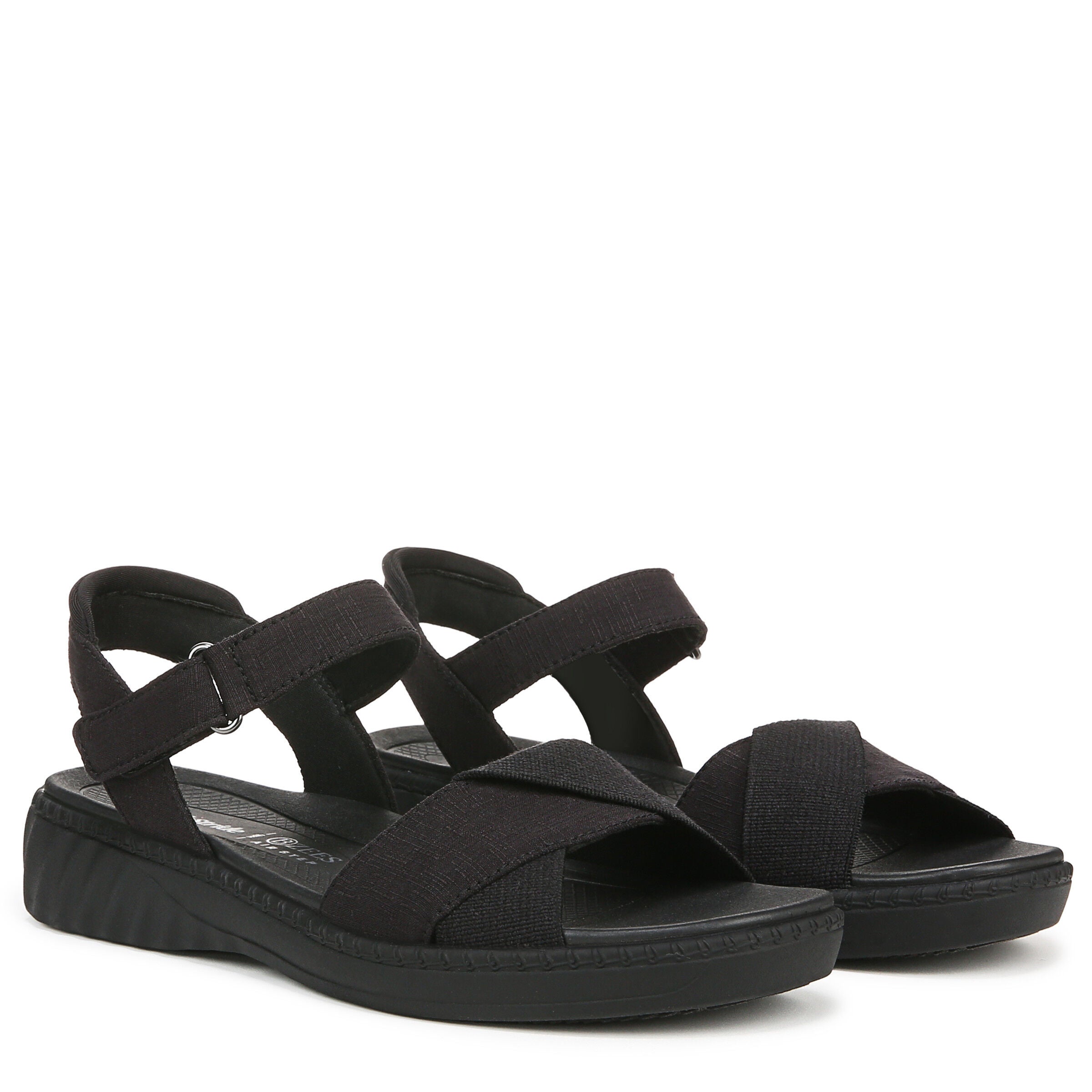 Lane Strappy Sandal, BLACK STRETCH, alternate image number 2