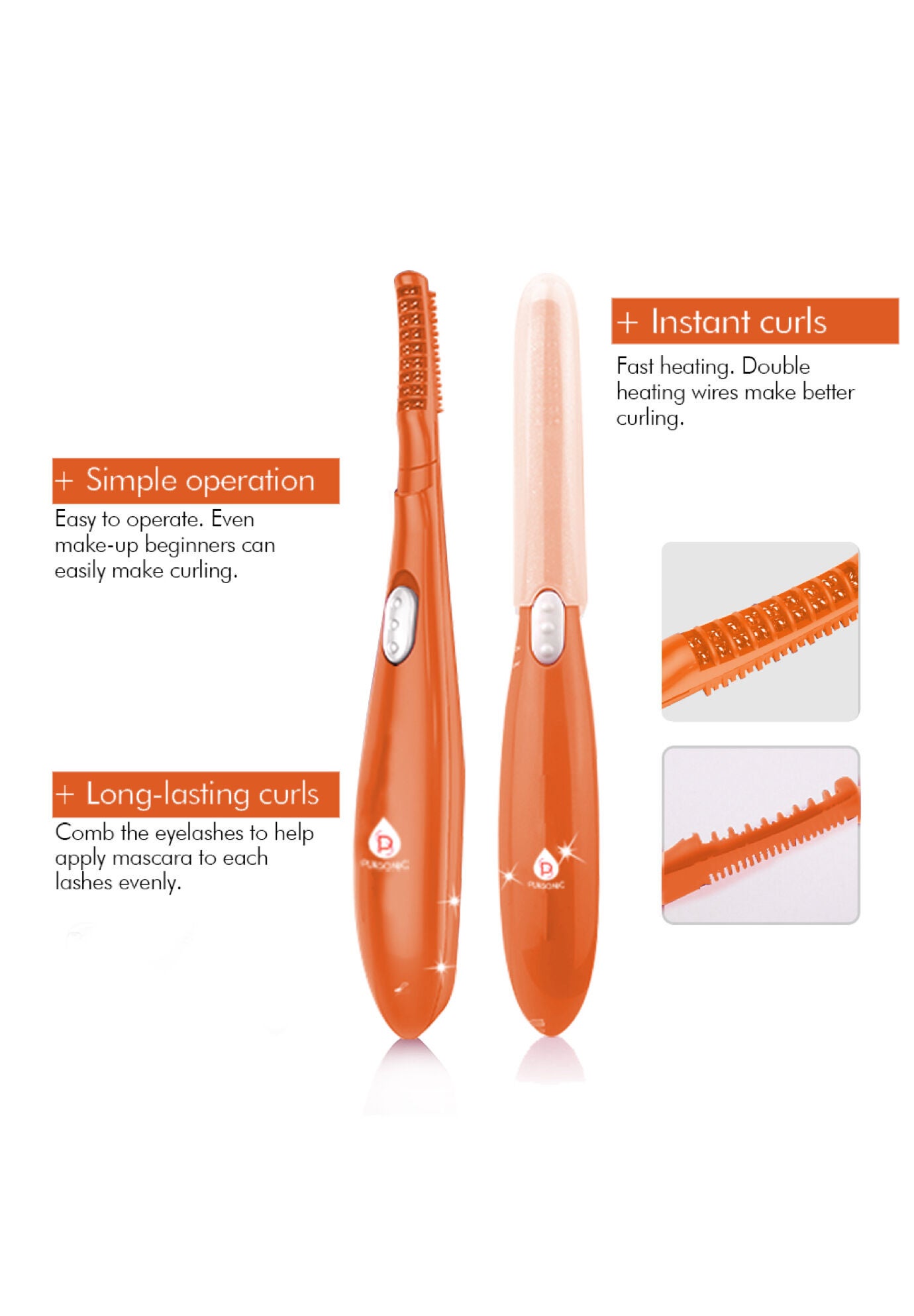 Heated Eyelash Curler W/Comb, , alternate image number 3