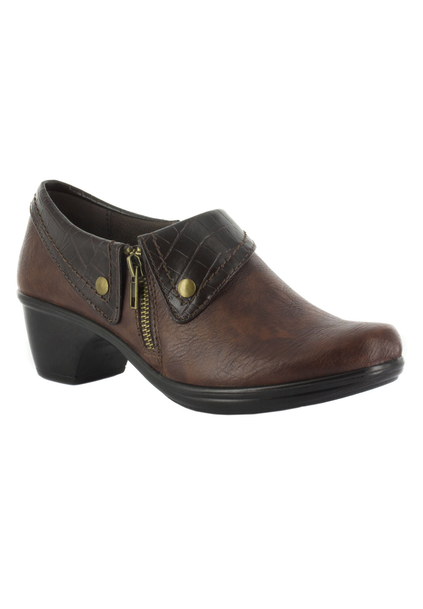 Darcy Bootie by Easy Street&reg;, TAN BROWN CROC, hi-res image number 0