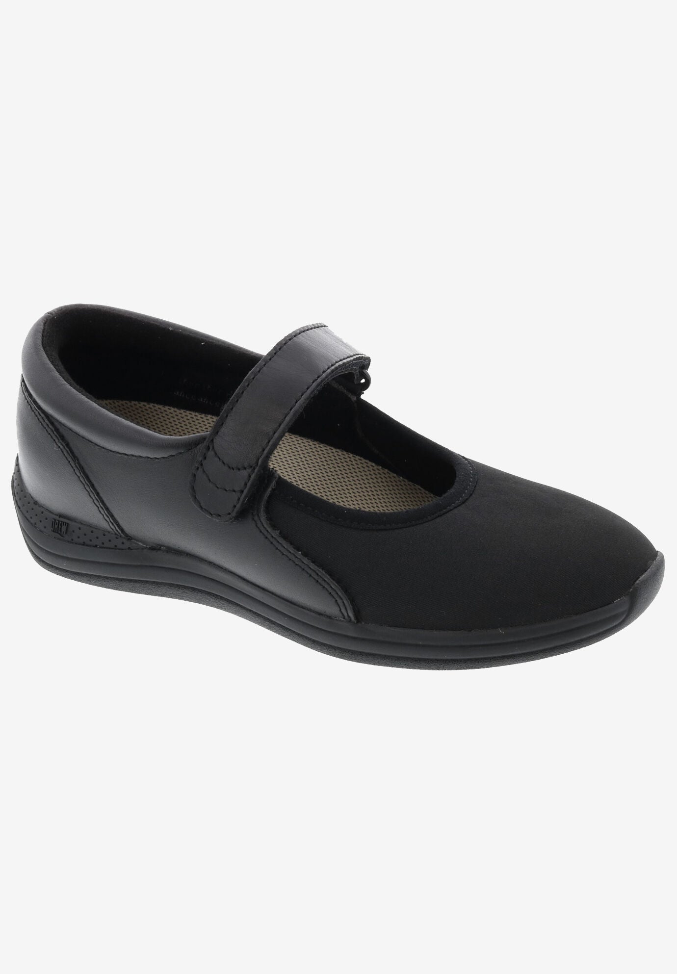 Magnolia Mary Jane Flat, BLACK STRETCH, hi-res image number 0