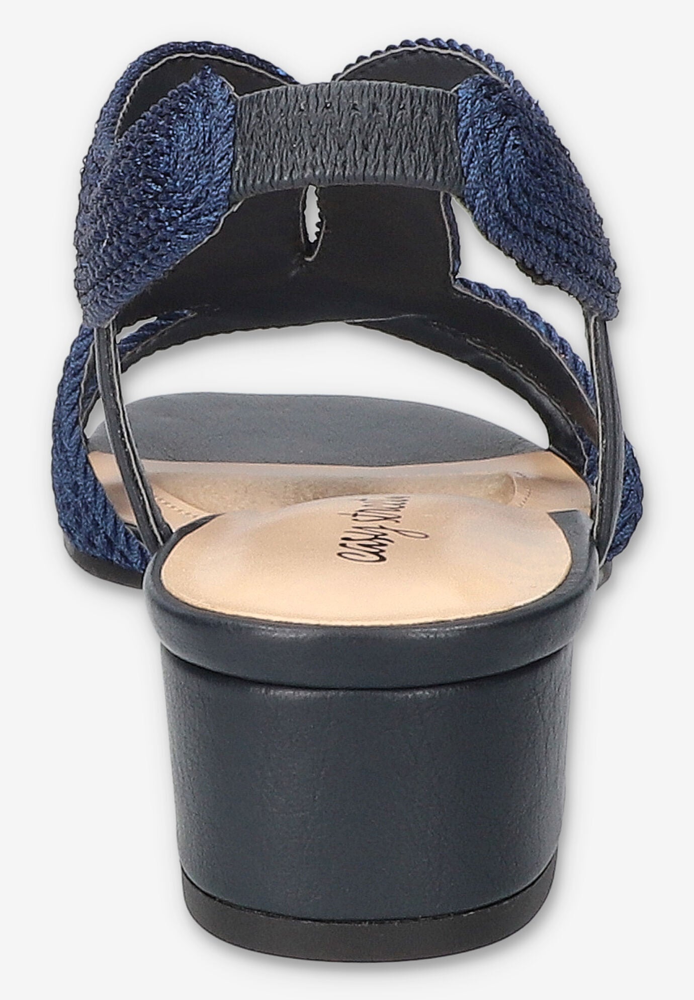 Festival Block Heel Sandal, NAVY WOVEN, alternate image number 3