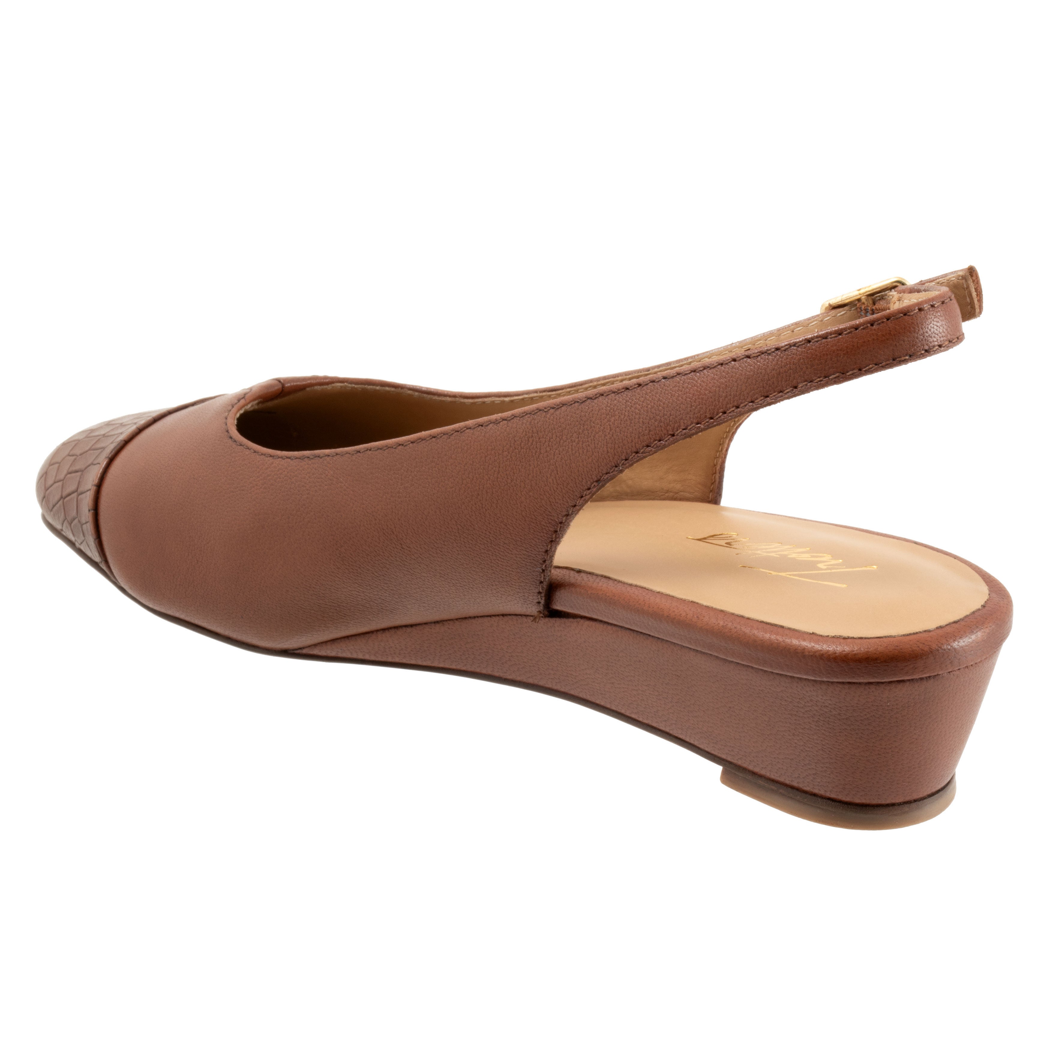 Dea Wedge Pump, DARK COGNAC CROCO, on-hover image number 1