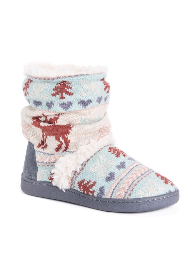 Holly Slipper by Muk Luks, VANILLA GREEN, hi-res image number null