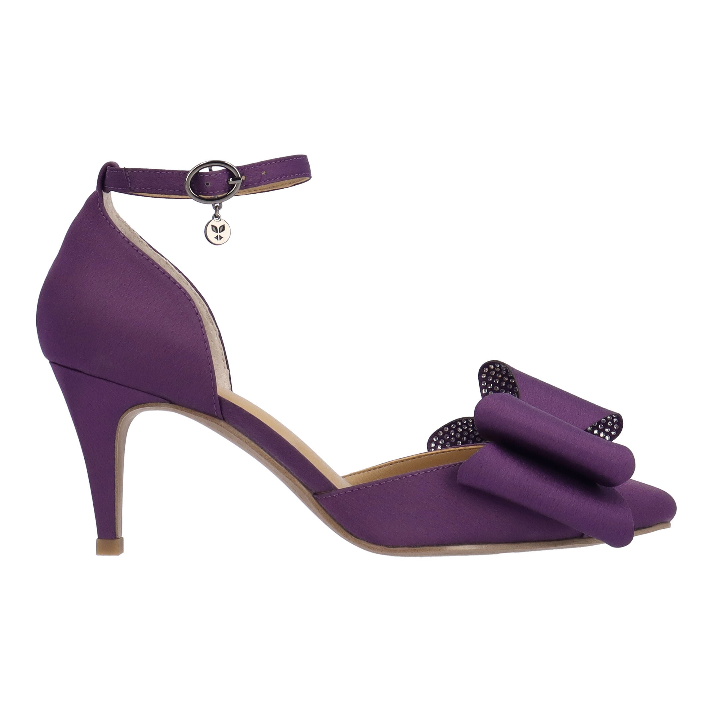 Pammie Ankle Strap Pump, PURPLE, alternate image number 3