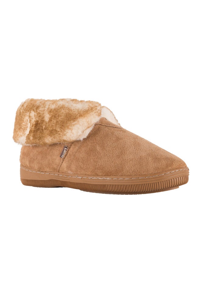 Ladies Bootie Slippers, CHESTNUT, hi-res image number null