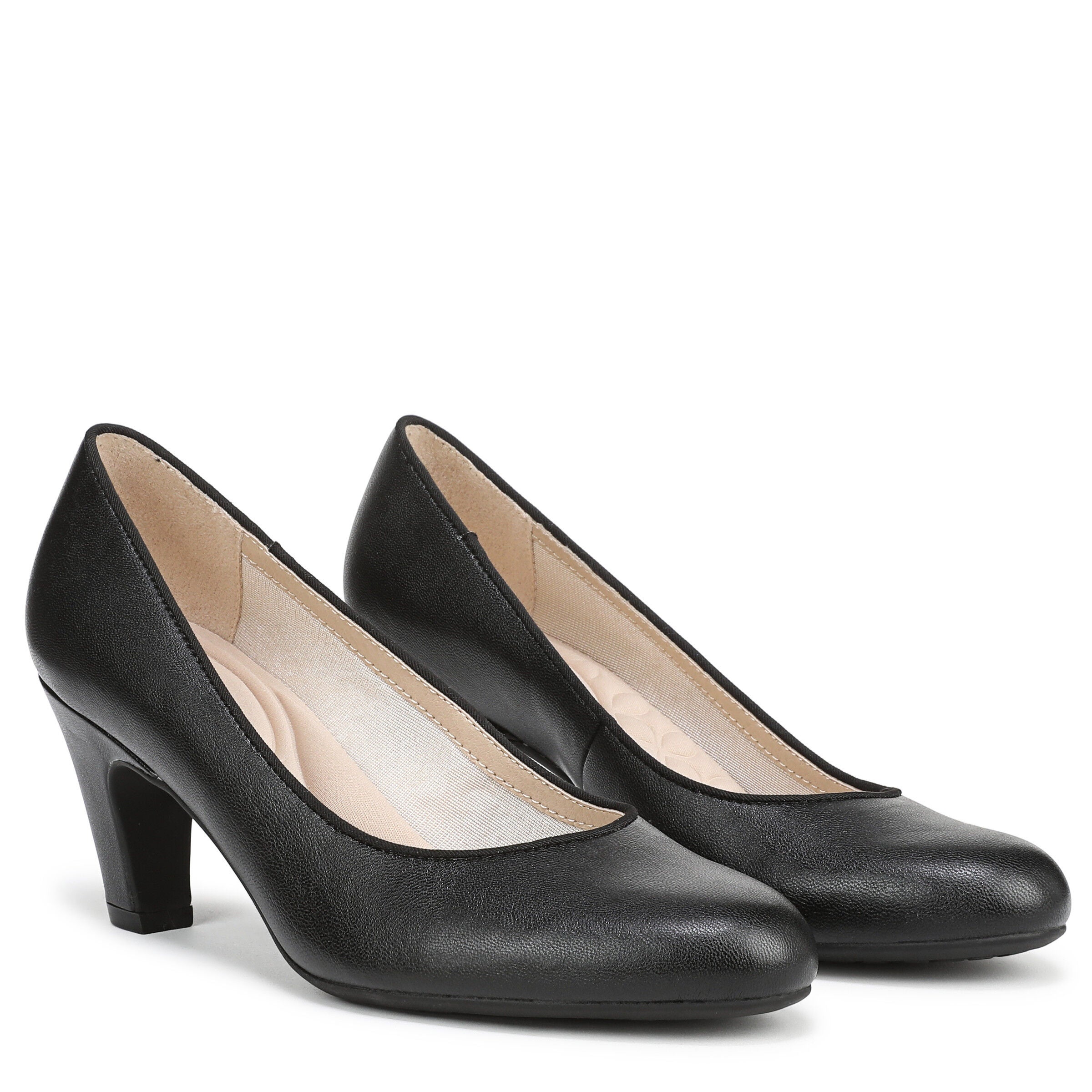 Parigi Plus Pump, BLACK FAUX LEATHER, alternate image number 2