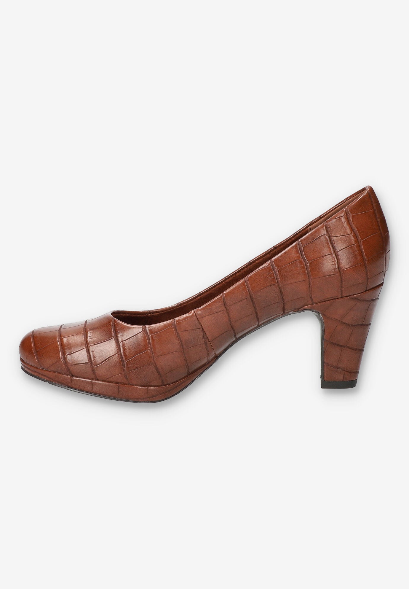 Equinox Platform Pump, TAN CROCO, alternate image number 4