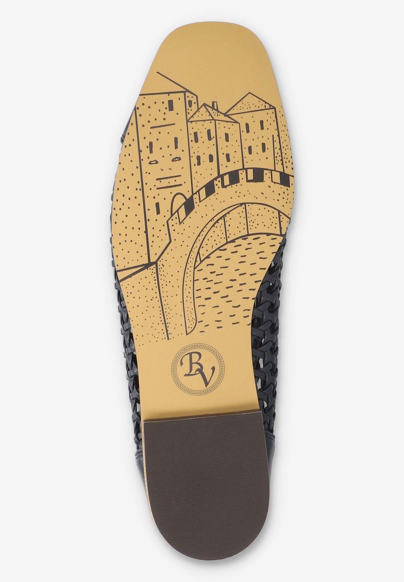 Beloved Square Toe Flat, NAVY, alternate image number 5