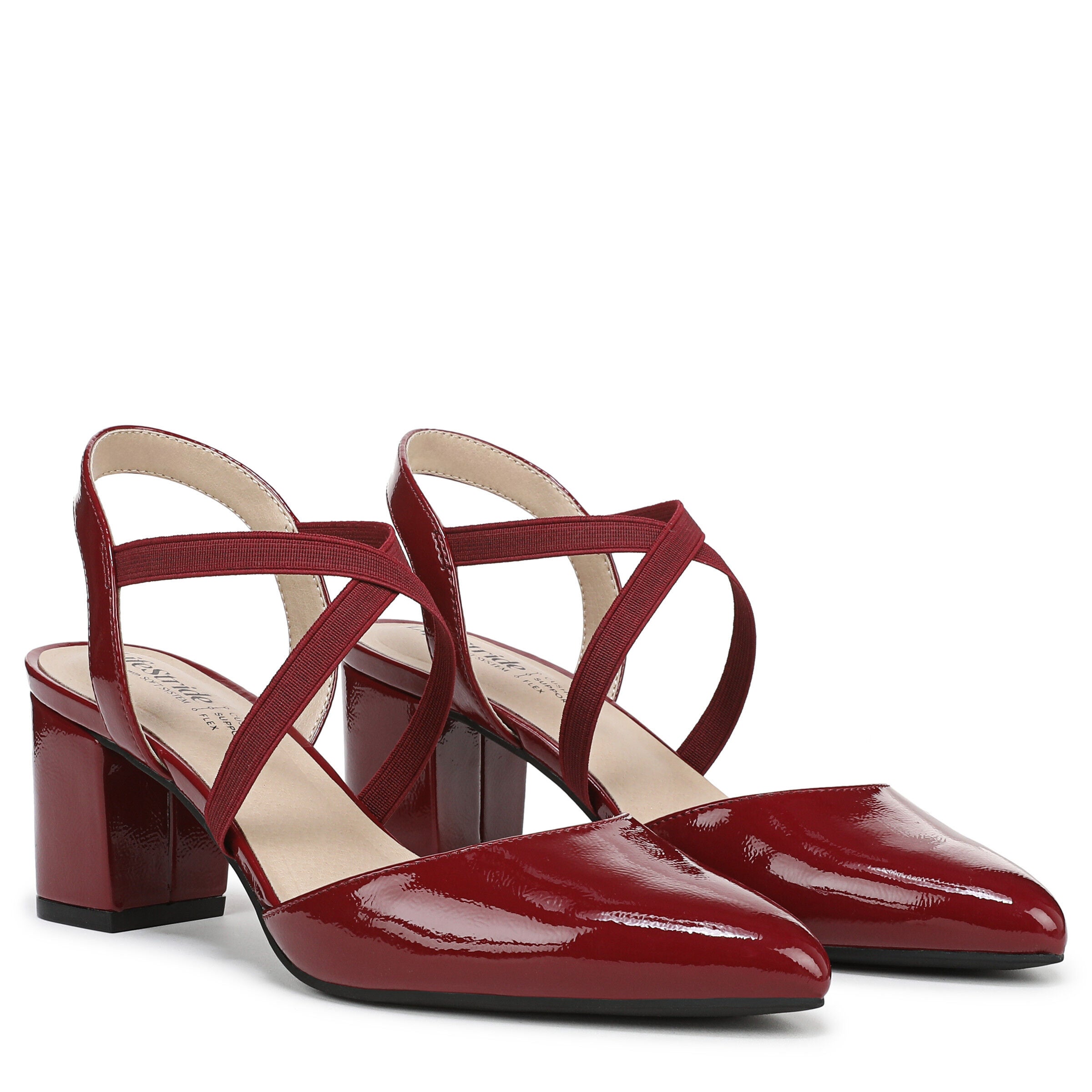 April Heel, DARK CHERRY LEATHER, alternate image number 2