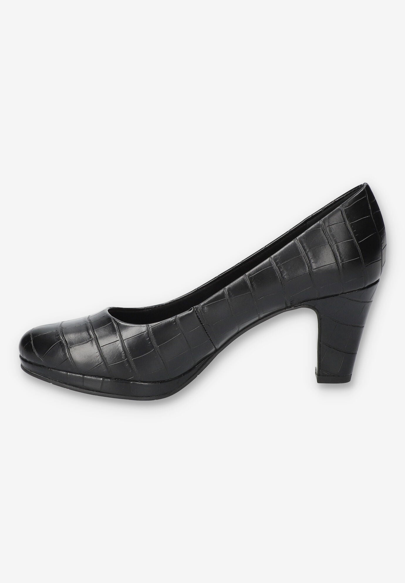 Equinox Platform Pump, BLACK CROCO, alternate image number 4