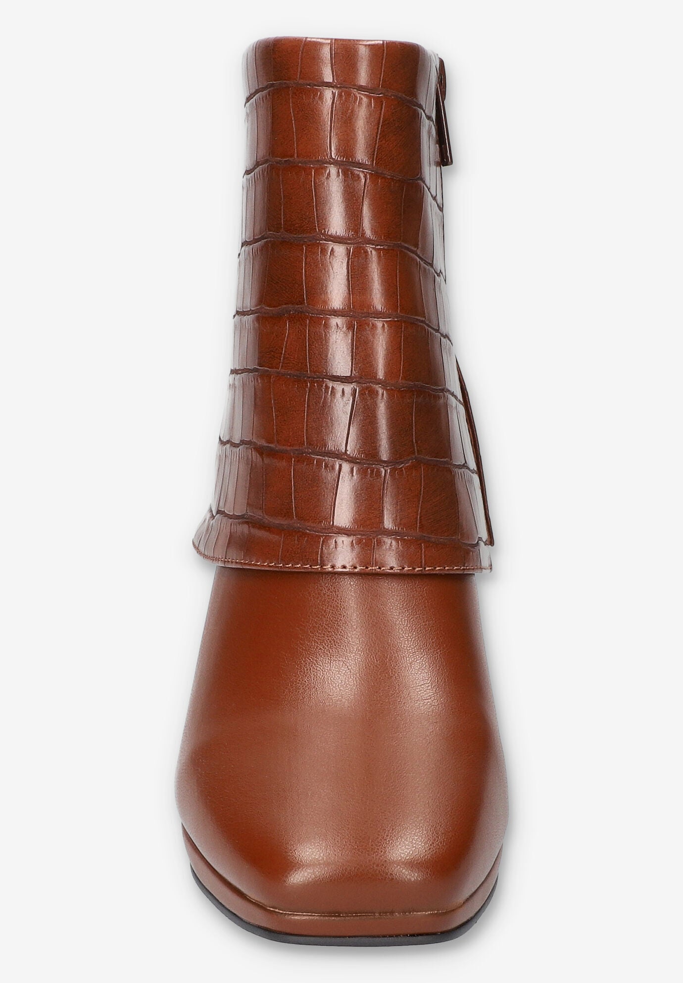 Sutton Sqaure Toe Ankle Boot, TAN CROCO, alternate image number 3
