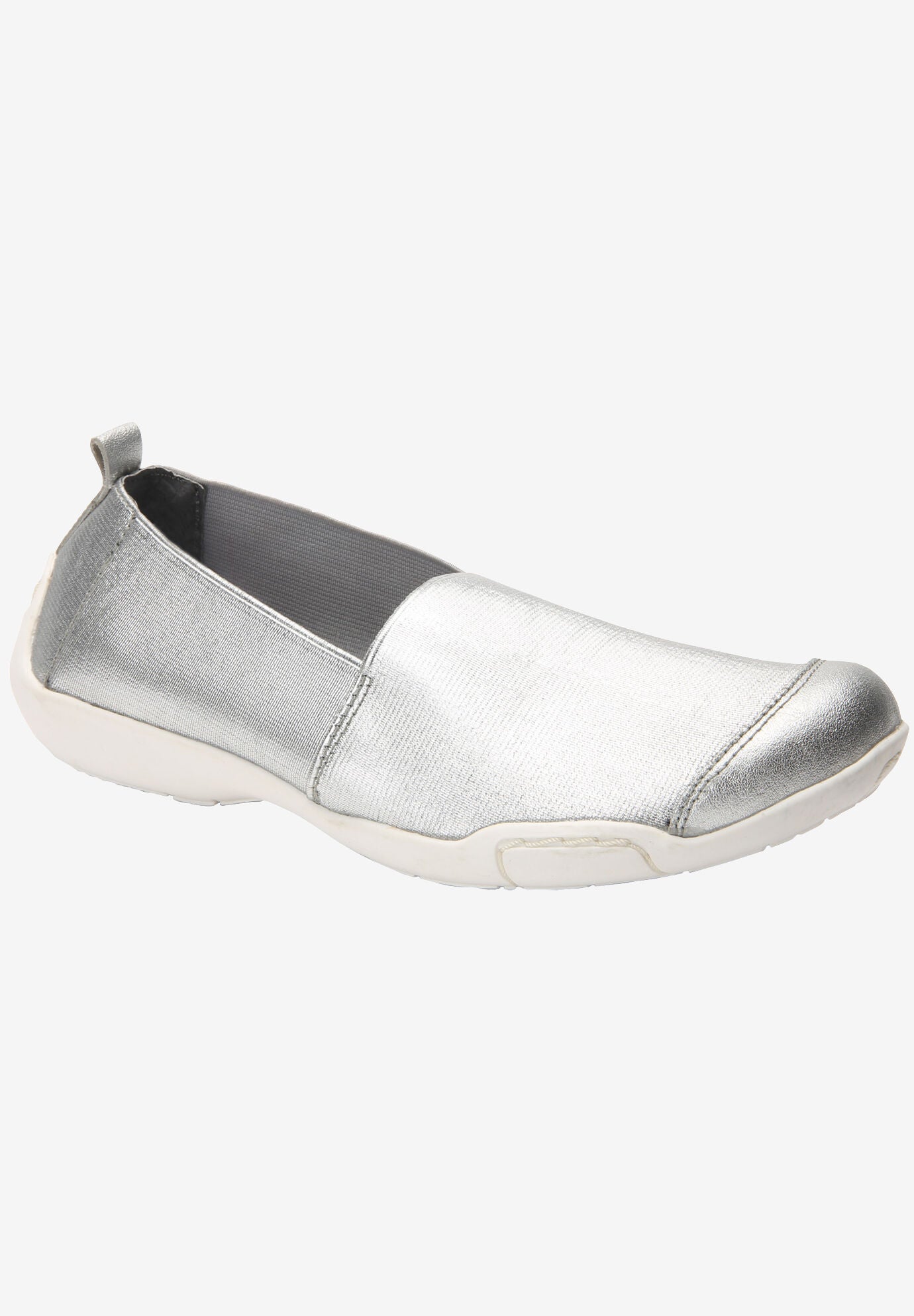 Caruso Flats And Slip Ons, SILVER STRETCH, hi-res image number 0