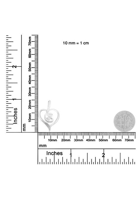 White Gold Diamondaccented Roundcut Diamond Swirl Open Heart Pendant Necklace, , alternate image number null