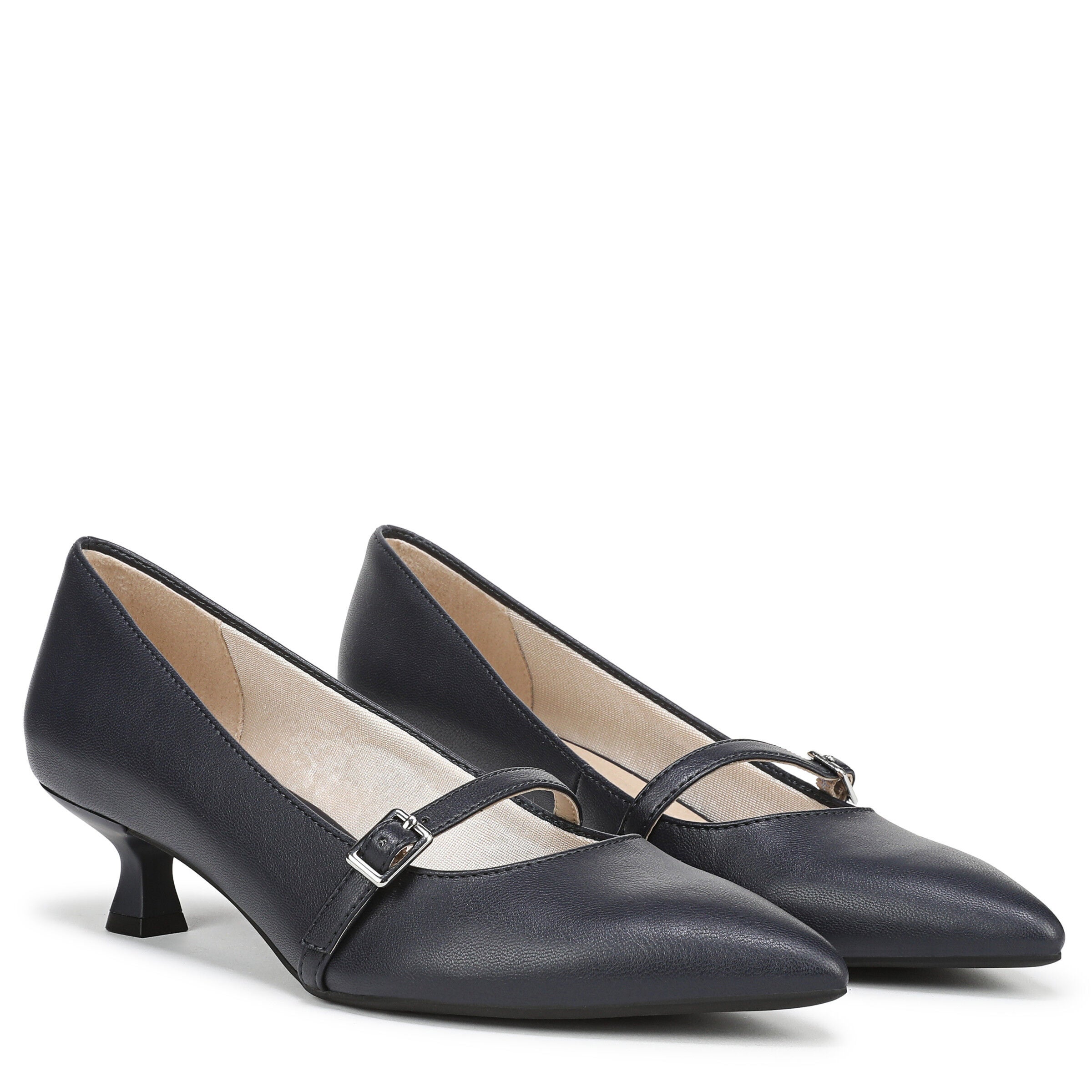 Madelyn Heel, LUX NAVY LEATHER, alternate image number 2