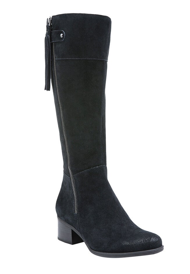 Demi Wide Calf Boots by Naturalizer®, BLACK, hi-res image number null