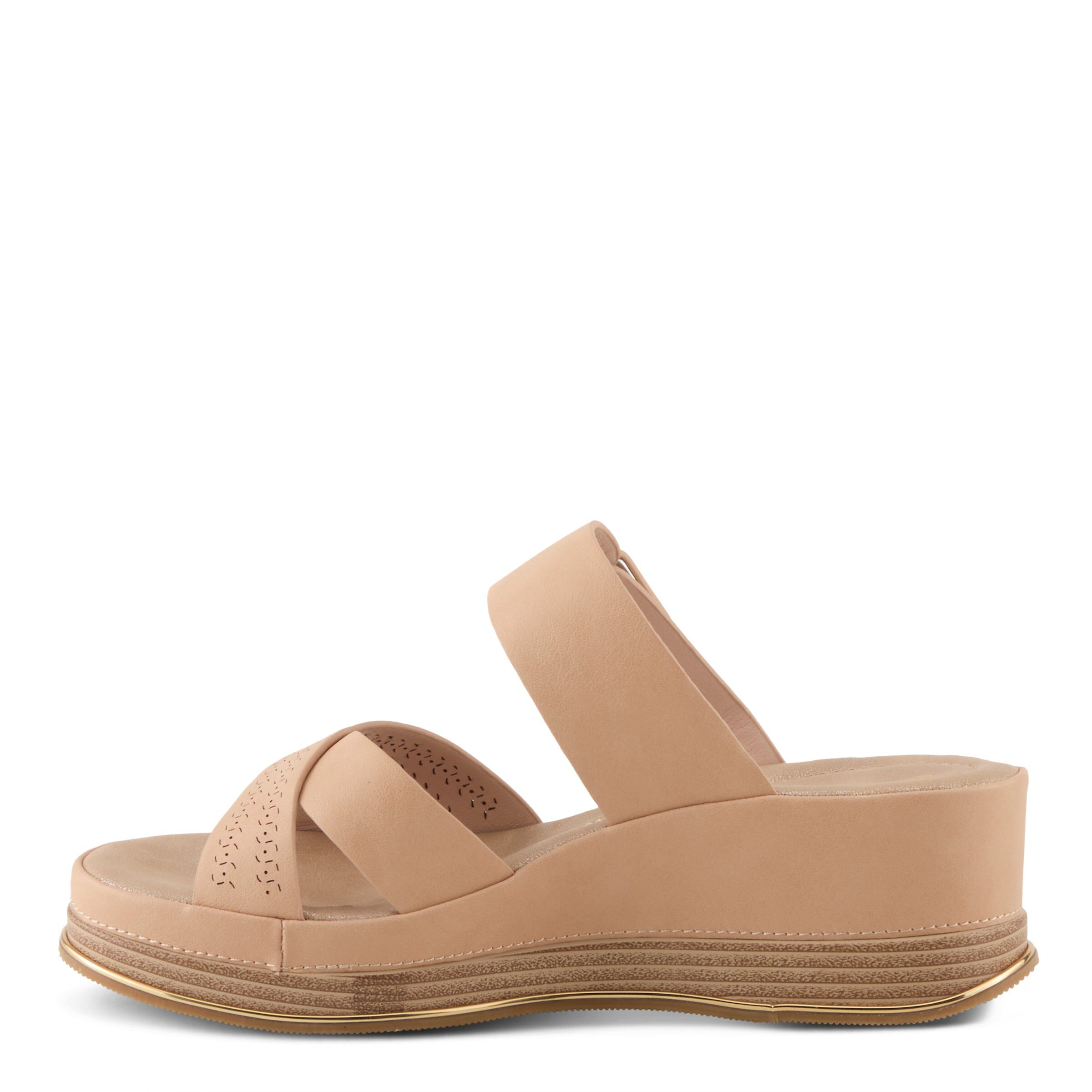 Cattaneo Wedge Sandal, BEIGE, alternate image number 2