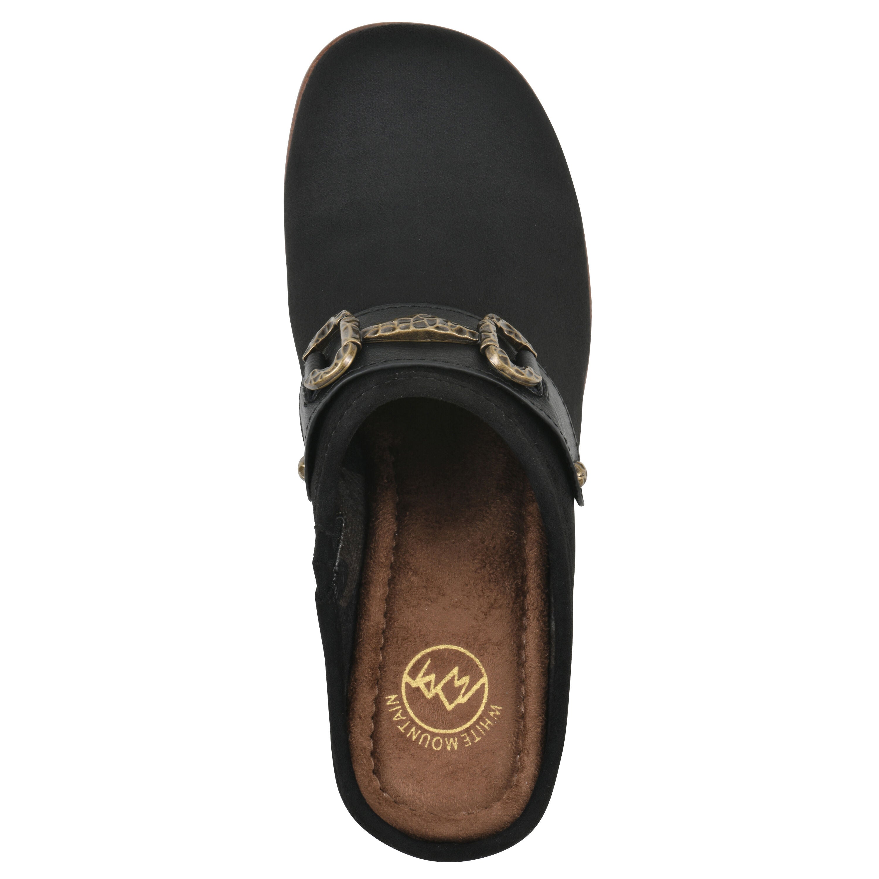 Barleys Platform Heel Clog, BLACK MULTI, alternate image number 4