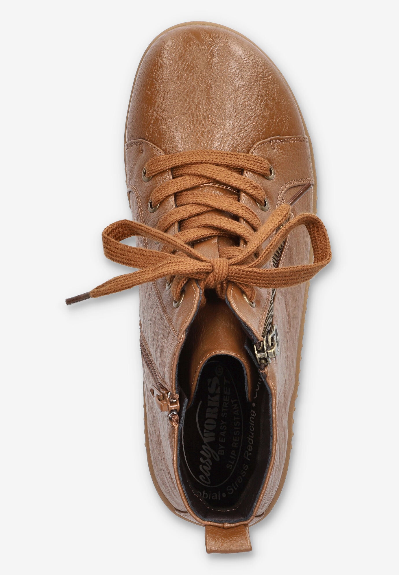 Hollyann Slip-Resistant Ankle Boot, TAN BURNISHED, alternate image number 6