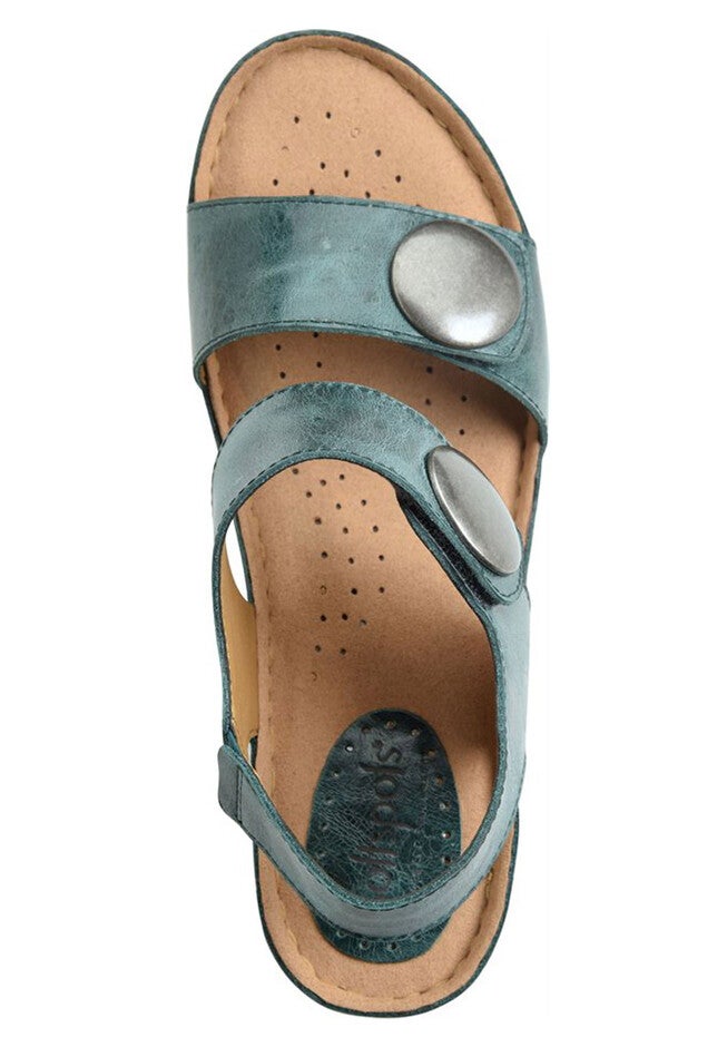 Pamela Leather Wedge Sandal by Softspots®, , alternate image number null